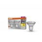 Preview: 2x OSRAM GU10 LED BASE PAR16 Strahler 4,3W=50W 36°-Abstrahlwinkel warmweißes Licht GLAS